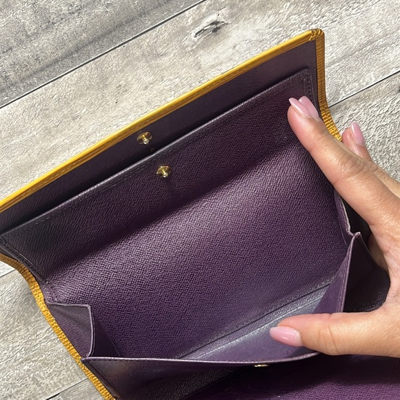 LOUIS VUITTON Yellow Epi Leather Porte Tresor Wallet - Picture 8 of 13